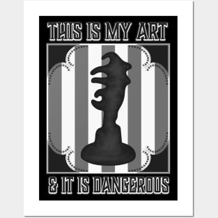 This is My Art and it is Dangerous Beetlejuice Fan Art Delia Deetz Sculpture Posters and Art